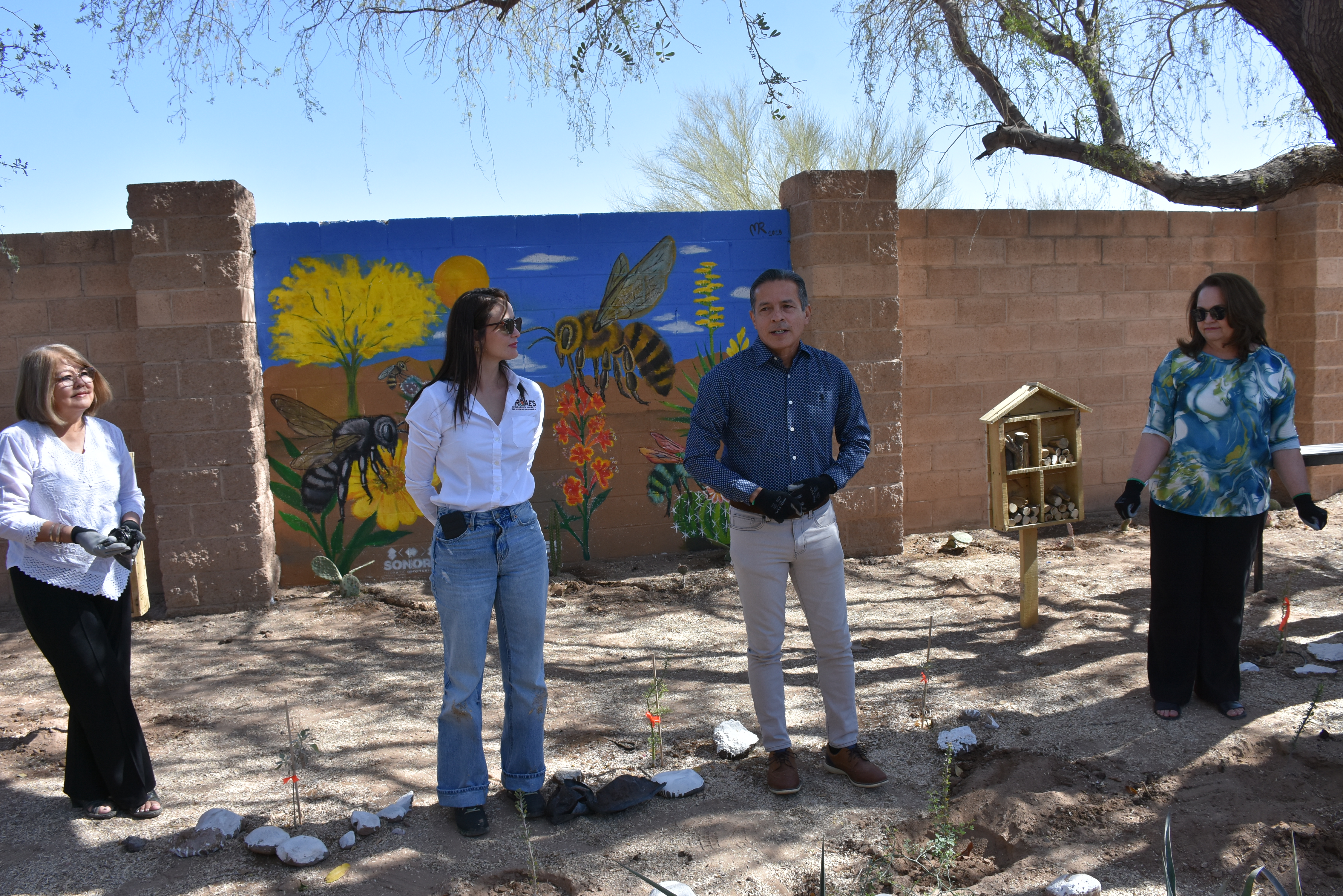 Cuenta UTH con Jardín Polinizador para Abejas Nativas, creado por la Procuraduría Ambiental del Estado de Sonora